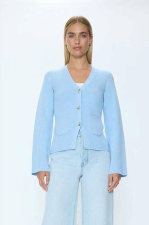 Pistola Denim Aeron V-Neck Cardigan In Windsurfer