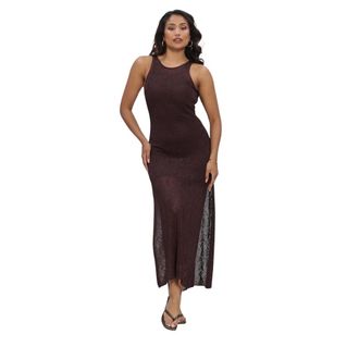 Vanessa Bruno Kleedjes, Dames, Rood, L, Katoen, Etta Maxi Jurk
