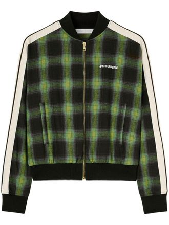 Palm Angels Bomber con ricamo - Verde