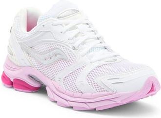 Saucony ProGrid Triumph 4 Sneaker in White/Pink at Nordstrom, Size 8.5
