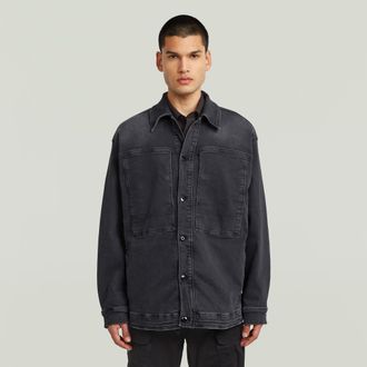 G-Star Mens G-Star RAW Unisex US Navy Shanorak - Grey Cotton - Size Small