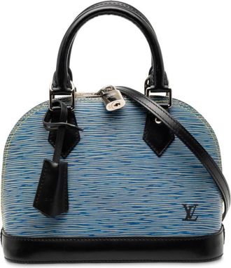Louis Vuitton Pre-owned Handbags, female, Blue, Size: ONE SIZE Pre-owned Alma Satchel Bag