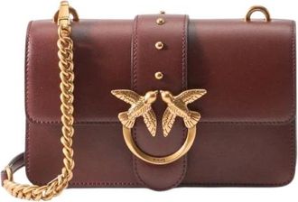 Pinko Pinko, Tassen, Dames, Rood, ONE Size, Katoen, Love One Mini