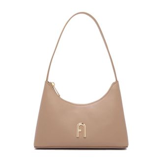 Furla Shoulder Bags, female, Beige, Size: ONE SIZE Mini Diamante Shoulder Bag