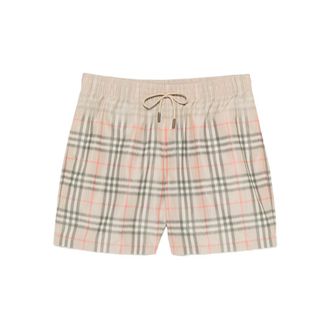 Burberry Faded Checked Swim Shorts