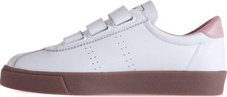 Superga Womens/Ladies 2870 Sport Club S Contrast Detail Leather Trainers (White/Pink Smoke) - Size UK 5