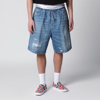 Dsquared2 Bermuda Surfer in denim lavaggio chiaro