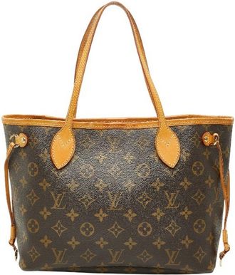 Louis Vuitton Monogram Brown Pvc Leather Handbag Tote Bag (Pre-Owned)