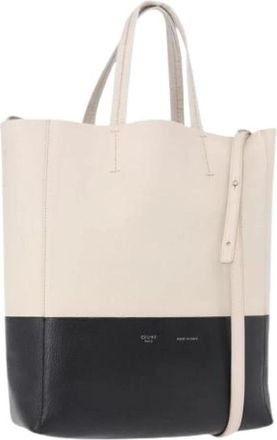 Celine Pre-owned Vintage Hand Bag - Dames - Vintage Shopper - Beige - ONE Size - Leer - Vintage