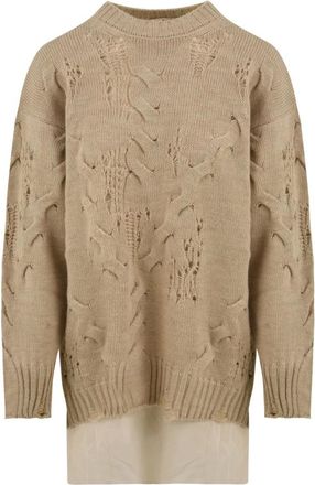 Aniye By Dames, Truien, Beige, Maat: XS Wol