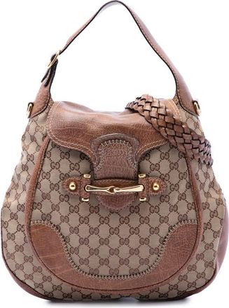 Gucci Pre-owned Gucci Large GG Canvas New Pelham Satchel Ladies 923814E0I79M2X3T
