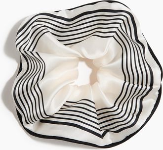 H&M Silk scrunchie - White