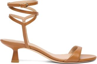 Stuart Weitzman Gewikkelde leren sandalen - Bruin