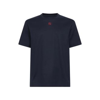 Fendi FF Selleria T-shirt - male - Fendi - T-Shirts - Blue - M - Tops