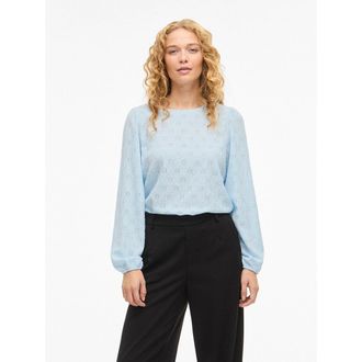 Vila T-shirt in ajour, lange mouwen