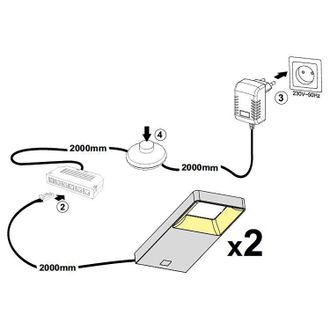 Norrwood Illuminazione inferiore a LED Olon, Norrwood