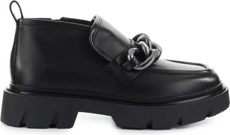 Ash Universal Chain Loafers - Dames - Loafers - Zwart - 39 EU - Leer - Schoenen