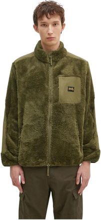Stan Ray Fleece Zip Hood - - Jackets - Uomo - Verde - L