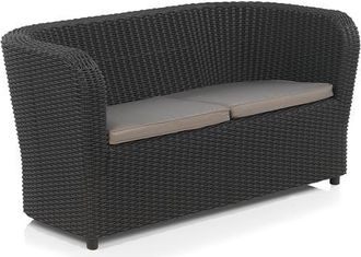 Shaf Sp Berner - Sof&aacute; De Jard&iacute;n Y Terraza Nova Color Grafito - Sof&aacute; De 2 Plazas Con Cojines - 137,8 X 68,2 X 70,6 Cm - Fabricado En Espa&ntilde;a Con Pl&aacute;stico Rec