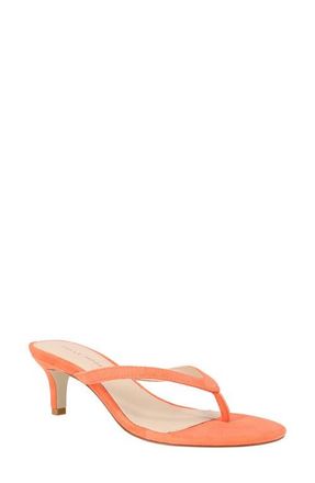 Pelle Moda Effi 4 Flip Flop in Tangerine Suede at Nordstrom, Size 5.5