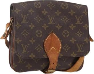 Louis Vuitton Pre-owned Vintage Canvas Cross Body Bag - Dames - Vintage Schoudertas - Bruin - ONE Size - Vintage