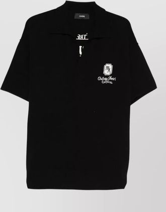 Amiri ma chateau short sleeve polo knit