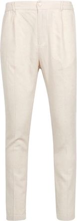 Cruna Mitte Broek - Heren - Slim Fit Broeken - Beige - M - Linnen - Broeken