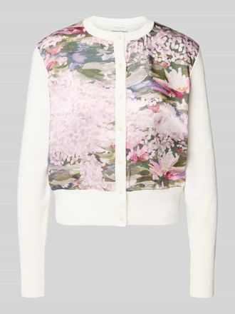 Ted Baker Cardigan mit geripptem Rundhalsausschnitt Modell SISILLA in Sand, Gr&ouml;&szlig;e 34