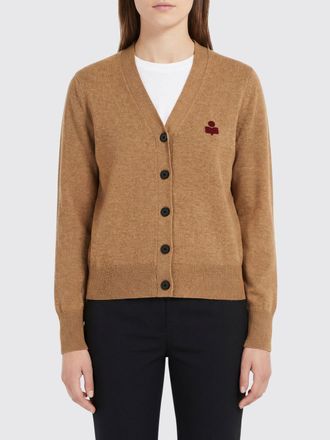 Isabel Marant Cardigan a v Karina in misto cotone con logo Isabel Marant Etoile