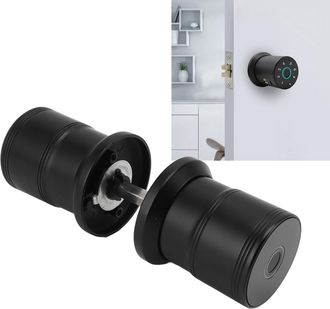 Infinite Cerradura Inteligente De Black Semiconductor Con Manilla De Huella Dactilar Para Puertas Y Oficinas De 40-60 Cm De Ancho