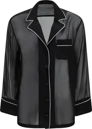 Dolce & Gabbana Camisa de Gasa - Blouses & Shirts - Mujer - Negro - L
