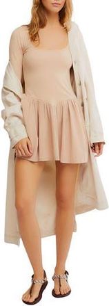 Free People Onda Long Sleeve Stretch Cotton Minidress in Tuscany at Nordstrom Rack, Size X-Small