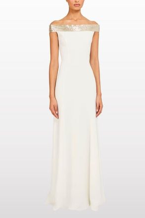 Jenny Packham Enigma Dress in Vanilla at Nordstrom, Size 12 Uk
