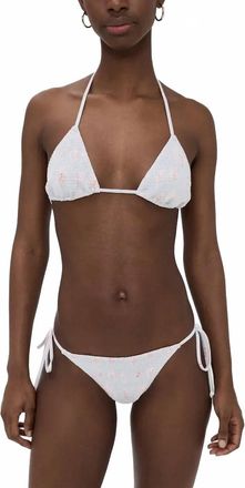 LoveShackFancy Saoirse Bikini Set In Skylight Blue