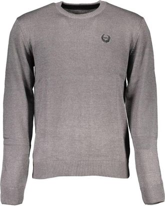 Gian Marco Venturi Gianmarco Venturi Grigio Katoenen Heren Sweater