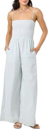 O'Neill Aiyana Print Jumpsuit in Winter White at Nordstrom, Size Xx-Large