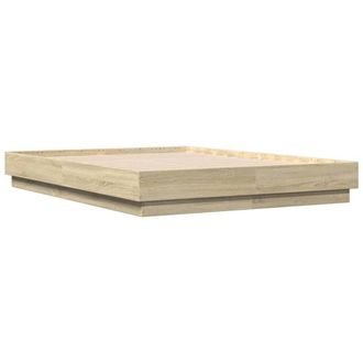 Berkfield Home Durable Bed Frame without Mattress Sonoma Oak 120x190 cm Small Double in Tan