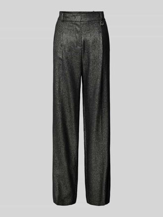 Joop Hose im Metallic-Look mit weitem Bein in Black, Gr&ouml;&szlig;e 44