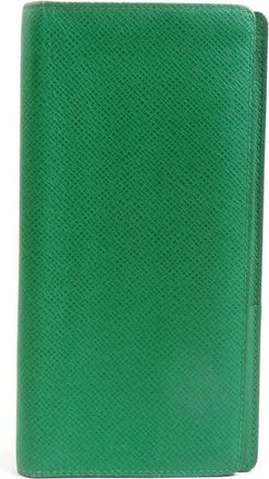 Louis Vuitton Taiga Leather Long Wallet (Bi-Fold) (Pre-Owned)