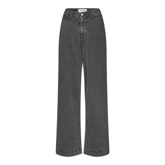 Lollys Laundry Wide Jeans, female, Black, S, FloridaLL Trousers