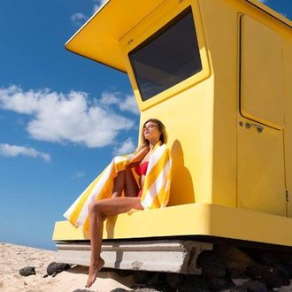 OEM Toalla De Playa De Microfibra - Toalla De Viaje Xxl - 200x90cm - Toalla De Microfibra 100% Reciclada - Secado R&aacute;pido - Amarillo Lim&oacute;n