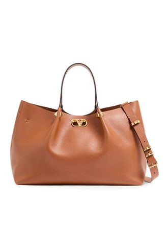 Valentino Garavani Vlogo Signature Large Leather Tote