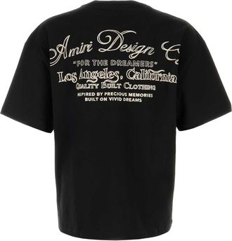 Amiri Mens Black Cotton Oversize T-Shirt Exterior Exterior: T-shirts And Polos