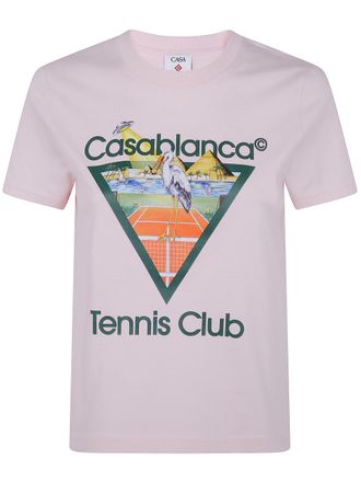 Casablanca T-Shirt Fitted Tennis Club Triangle