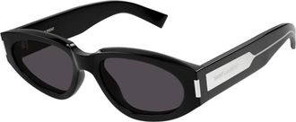 Saint Laurent Ladies Black Round Sunglasses SL618 001