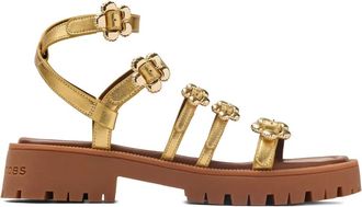 Marc Jacobs Sandali The Daisy metallizzati - Oro
