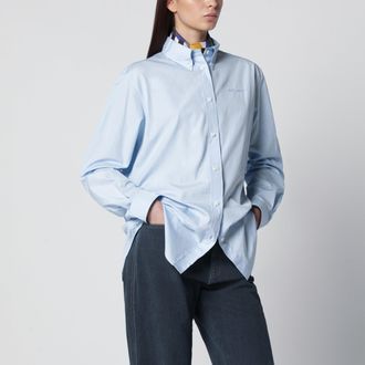 Miu Miu Light blue poplin shirt