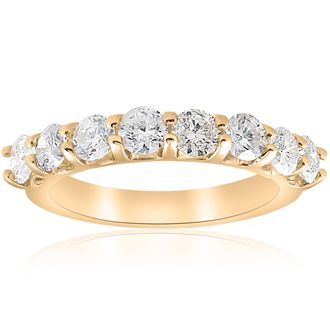 Pompeii3 1 5/8ct U Prong Diamond Wedding Ring 14k Yellow Gold
