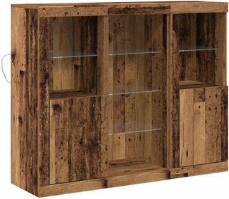 vidaXL Vidaxl - Vitrina Madera Vieja 123 X 37 X 100 Cm Madera Contrachapada