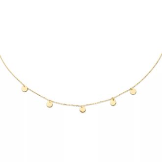 Jackie Gold Halsketten - Jackie Discs Necklace - Gr. unisize - in Gold - für Damen
